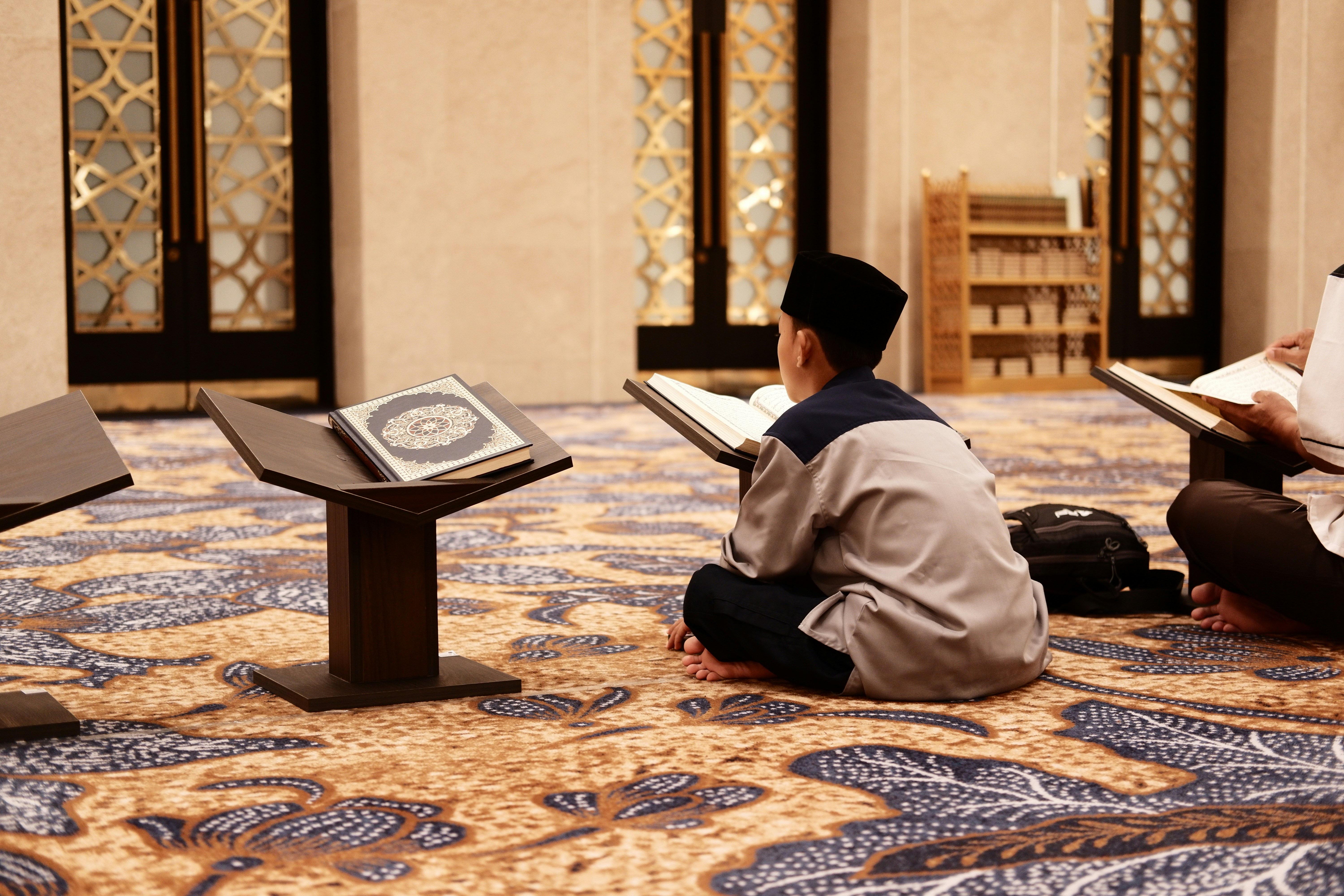 Muslim Kid Reading